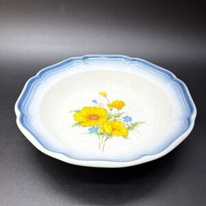 Vintage Mikasa Soup Salad Bowl 8" Country Club AMY CA 503 70s 80s Blue Floral